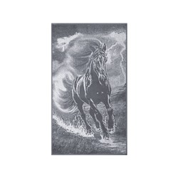 Полотенце махровое 6с103.412ж1 Огненная лошадь(графит5) 50х90см