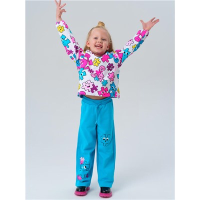 Комплект для девочки: толстовка, брюки