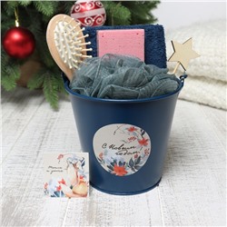 Набор новогодний подарочный «Лисичка» полотенце и аксессуары