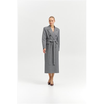 Пальто женское демисезонное 26326 (пепельный/ёлочка)