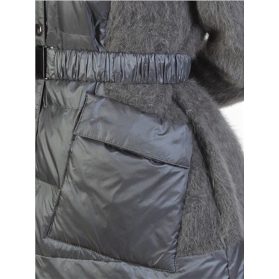 Z1888 DK. GRAY Пальто женское демисезонное (100 гр. синтепон)