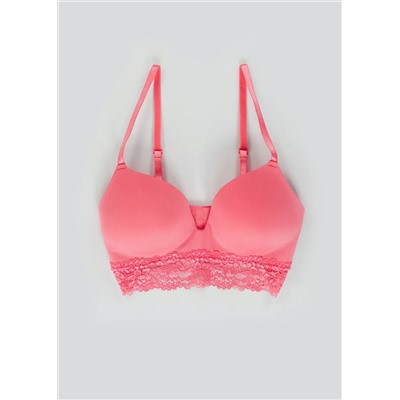 Lace Trim Non Wired Bra