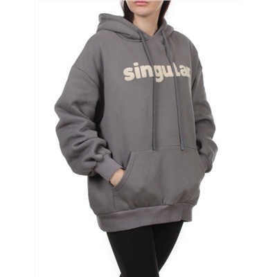 2622 GRAY Толстовка женская (85% хлопок, 10% полиэстер, 5% спандекс)