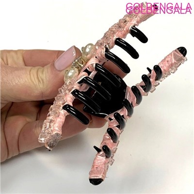 Заколка-краб ручной работы Корея 10 см ЭЛ2 тип 2