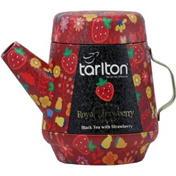 TARLTON. Teapot Black Strawberry 100 гр. жест.банка