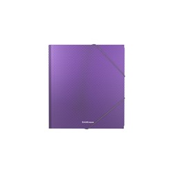 Папка на резинке А5+, 550 мкм, ErichKrause Diagonal Vivid, корешок 5 мм, до 300 листов, микс