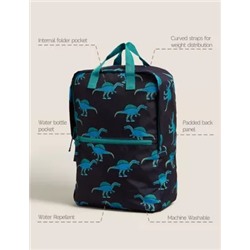 Kids' Water Repellent Dinosaur School Backpack