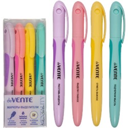 Набор текствыделителей 4цв "deVENTE. Mentality" пастель цвета  1-4мм 5045337/12/Китай
