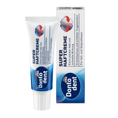 Dontodent Haftcreme extra stark, Донтодент крем для фиксации зубных протезов, 40г