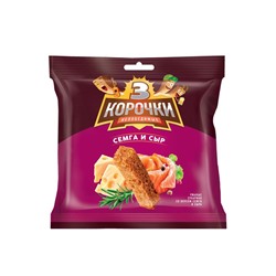 «3 Корочки», сухарики со вкусом сёмги с сыром, 100 г