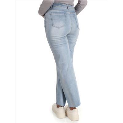 10106 BLUE Джинсы короткие женские AMG JEANS
