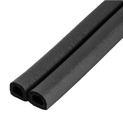 Уплотнитель резиновый, 12 м, профиль "D", черный Сибртех