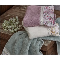 Махровые Полотенца с Вышивкой 30x50 см 3 шт/уп Stella Lila - EcoCotton