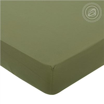 Простыня на резинке из поплина Олива Арт Дизайн