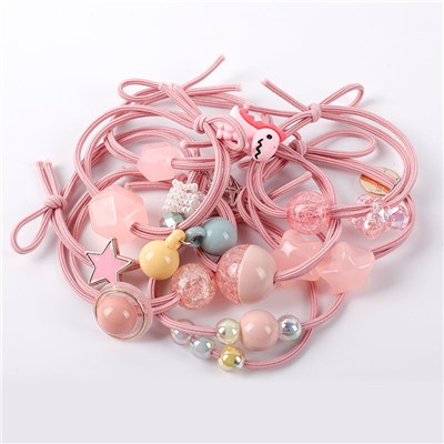 Набор резинок для волос с декором 8 шт. в мешочке из органзы.