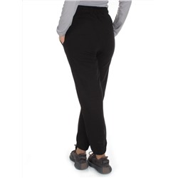 J-01 BLACK Брюки спортивные женские (85% хлопок, 15% полиэстер)