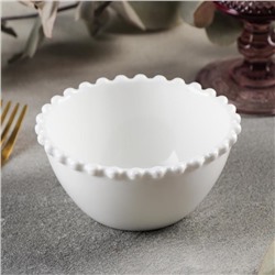 Миска Magistro «Лакомка», 200 мл, d=11 см, фарфор, белая