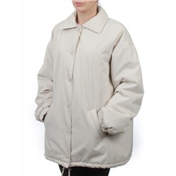H24-216 LT. BEIGE Куртка демисезонная женская (100 гр. синтепон)