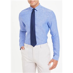 Taylor & Wright Long Sleeve Slim Fit Linen Shirt