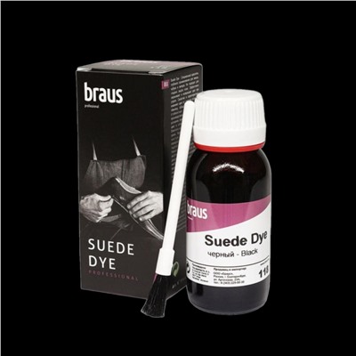 BRAUS Краситель д/замши SUEDE DYE ЧЕРНЫЙ 50 мл