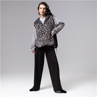 Жилет меховой, Будь в центре (леопард)