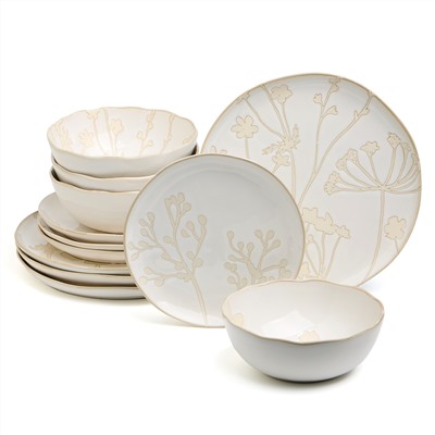 НАБОР ПОСУДЫ ОБЕДЕННЫЙ BRONCO "FIELD" НА 4 ПЕР. 12 ПР.