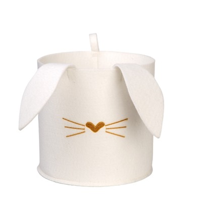 Органайзер для хранения "Корзинка "FUNNY" Белый заяц", 24х24х22см, 8л