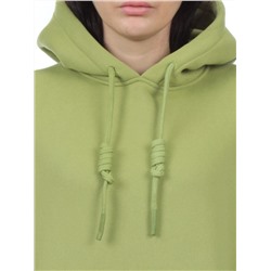 2214 LIGHT GREEN Толстовка женская (85% хлопок, 10% полиэстер, 5% спандекс)