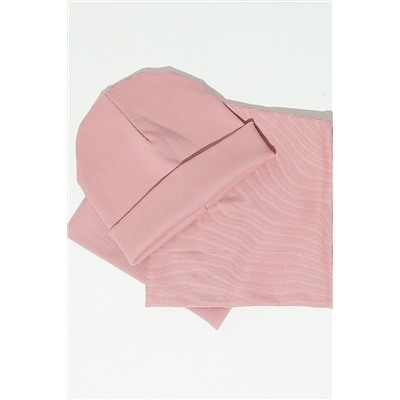 Шапка 25-608L11 пыльная роза