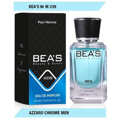 Beas M239 Azzaro Chrome Men edp 50 ml, Парфюм мужской Beas M239 создан по мотивам аромата Azzaro Chrome