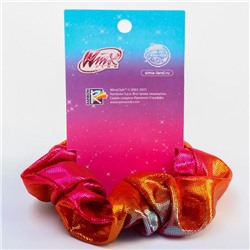 Резинка для волос блестящая оранжевый, WINX