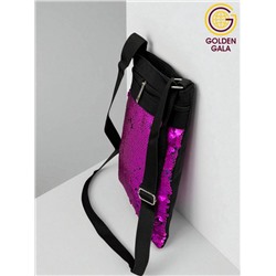 Сумка-планшет с пайетками на длинной ручке 22,5х27,5  см