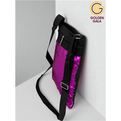 Сумка-планшет с пайетками на длинной ручке 22,5х27,5  см