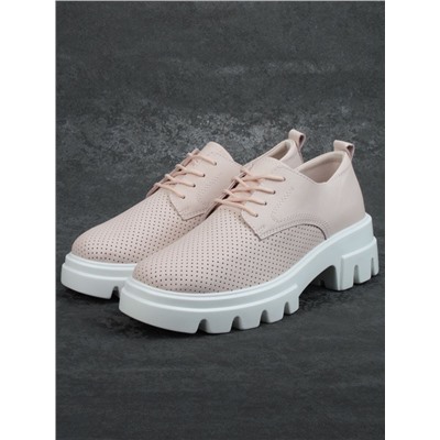 03-HY11-4D LT. PINK Полуботинки женские (натуральная кожа)