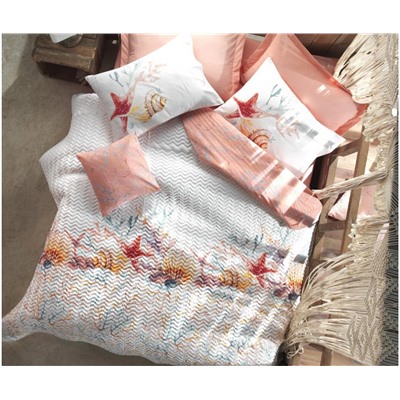 1 сп. 4-х Сезонный КПБ со Стеганным Пододеяльником Ranforce Complete Set MARITIME cotton box