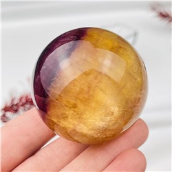 Радуга Самоцветов Шар из камня Флюорит на подставке