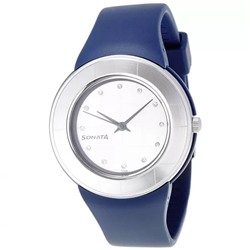 Наручные часы с синим ремешком, Blue Strap Watch, произв. Sonata