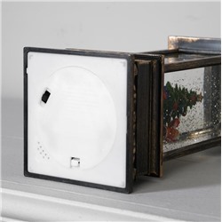 Фонарь новогодний музыкальный с Bluetooth и подсветкой, USB, размер 31*10,5см "Снежная_семья"