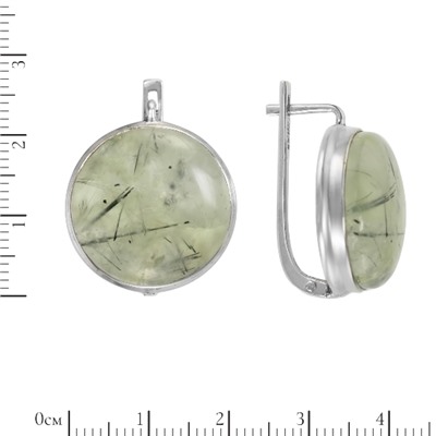 Серьги 'Лисо' с пренитом ИАСК32120Х20ПР0R6