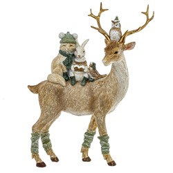 GAEM Фигурка декоративная "Олень", L19 W7 H25 см