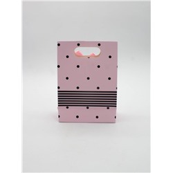 Пакет подарочный (XS) "Many dots", pink (12x6x16)