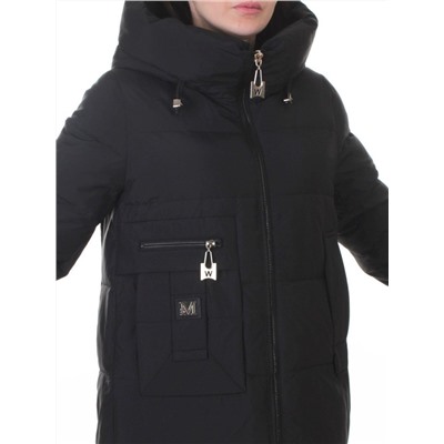M-M07 BLACK Куртка зимняя женская (150 гр. холлофайбер)
