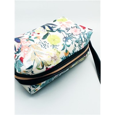 Sunflower Косметичка-пенал женская непромокаемая 1605, разноцветные цветы и травы