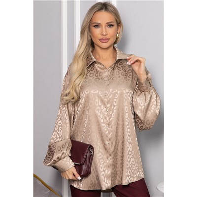 Рубашка атласная Все мысли о тебе (капучино) Б14503-7М