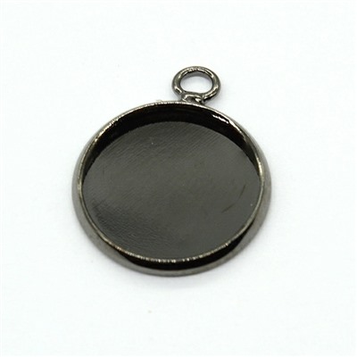 Сеттинг для кулона 14мм черный