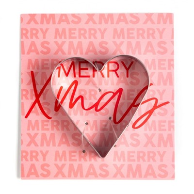 Новогодний подарочный набор кухонный Merry Xmas подставка, полотенце, формочка