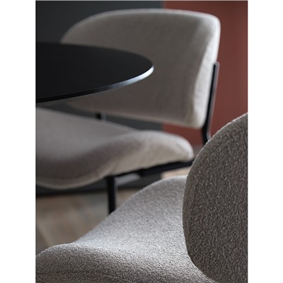 Стул Embrace, букле, серо-бежевый