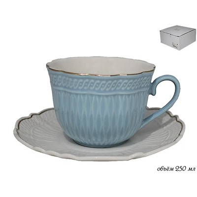 133-186 Чашка с блюдцем 250 мл в под.уп.(х36)
