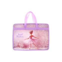Папка с ручками А4, 100x250x340 мм, deVENTE "Ballet Academy", пластик, ручки-текстиль, для деовчки