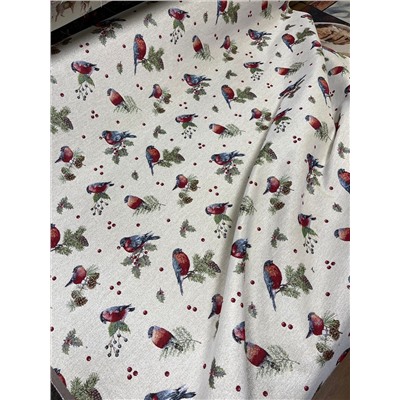 Новогодние друзья Снегири Ткань 280 см 04355